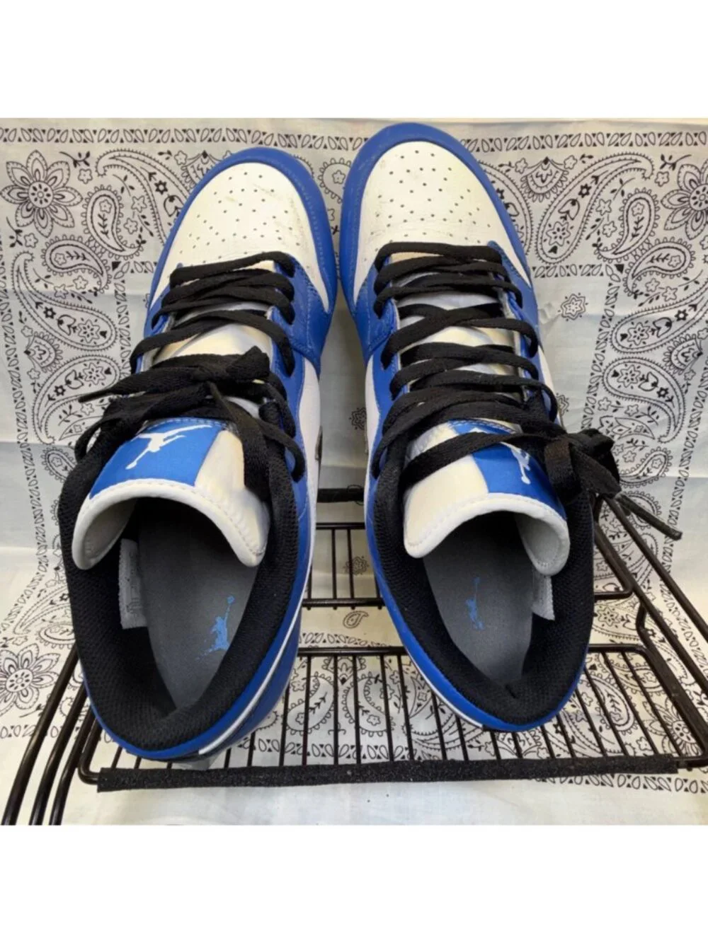 Nike Jordan 1 Low TD Cleats Men's Sz11.5 US Game Royal Football Shoes FJ6245-104